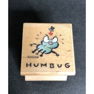 All Night Media Rubber Stamp Humbug! 866B Michael & Company Wood Mounted